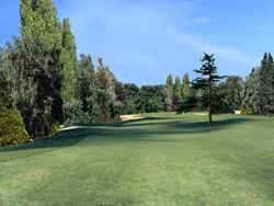 Turtle Valley hole 18 : Habillage de parcours de golf fictif et virtuel en 3D - logiciel Edter 1996 à 2003 Turtle Valley hole 18